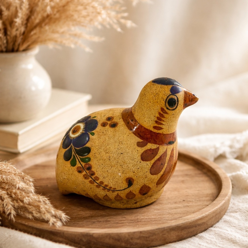Tonala Birds, Mexican Tonala Pottery Rooster | Hand‎ Painted Ceramic Bird